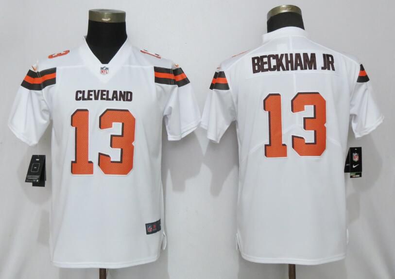 Women Cleveland Browns #13 Beckham jr White Nike Vapor Untouchable Player NFL Jerseys->san francisco 49ers->NFL Jersey